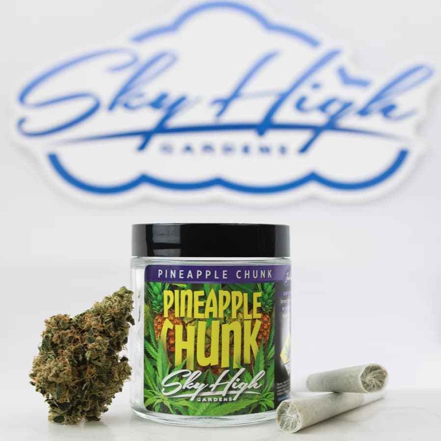 5pk - .6g - Pineapple Chunk - Sky High - DOH Preroll - I