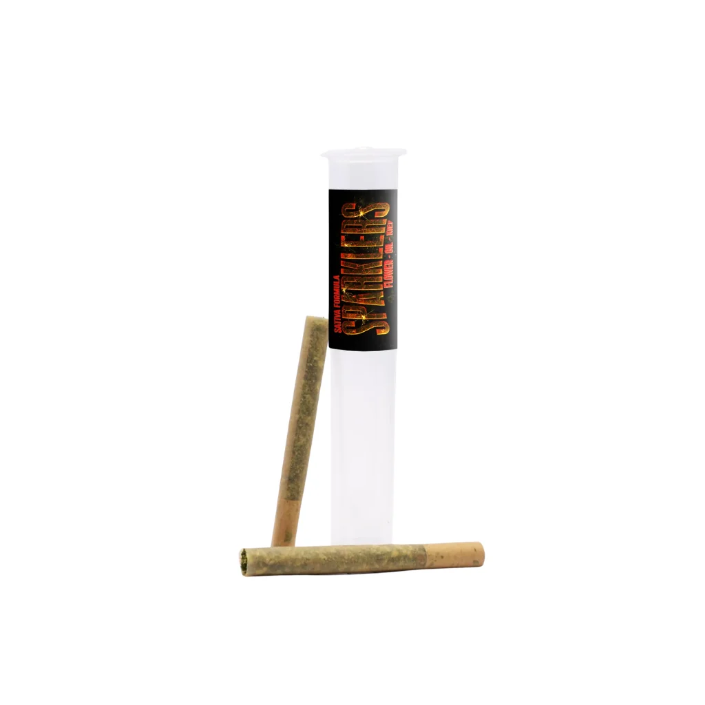 2pk - .5g - Blue Slushie *Sparklers* - Phat Panda - DOH Infused Preroll - S