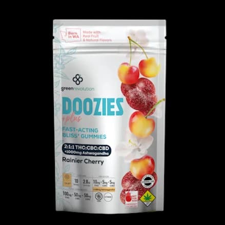 150mg - 2:1:1 Rainier Cherry - Doozies Plus - CBC/CBD - DOH Edible