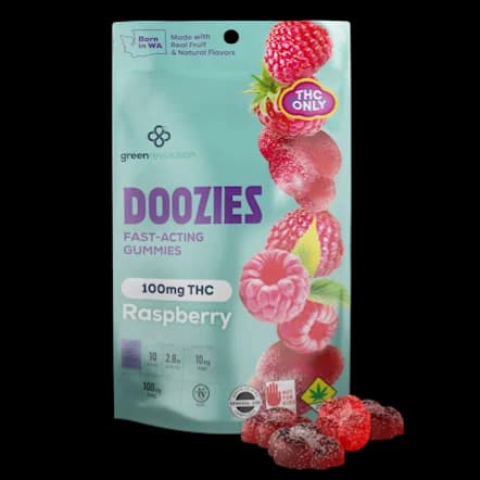 610mg - 10pk - 60:1 Raspberry - Doozies - DOH Edibles - CBD:THC