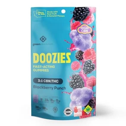 400mg - 3:1 Blackberry Punch - Doozies - DOH Edible - Gummies - CBN:THC