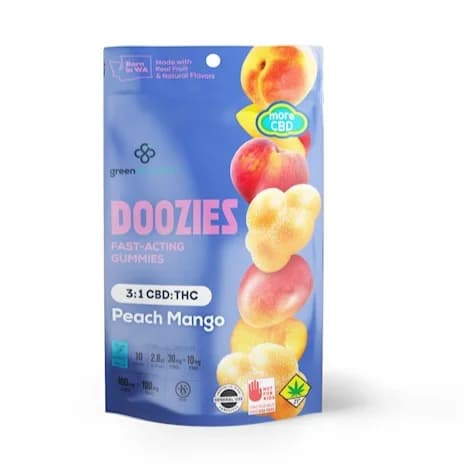 300mg - 3:1 Peach Mango *ELEVATE* - Doozies - DOH Edible - H