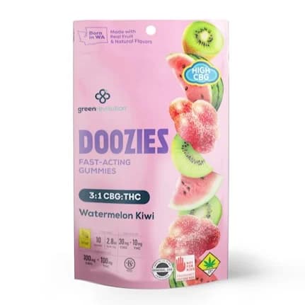 300mg - 3:1 Watermelon Kiwi *FLY* - Doozies - DOH Edible - S