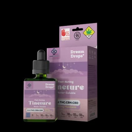 28.4ml - 300mg - 1:1:1 - Dream Drops - Green Revolution - DOH Tincture - THC:CBN:CBD