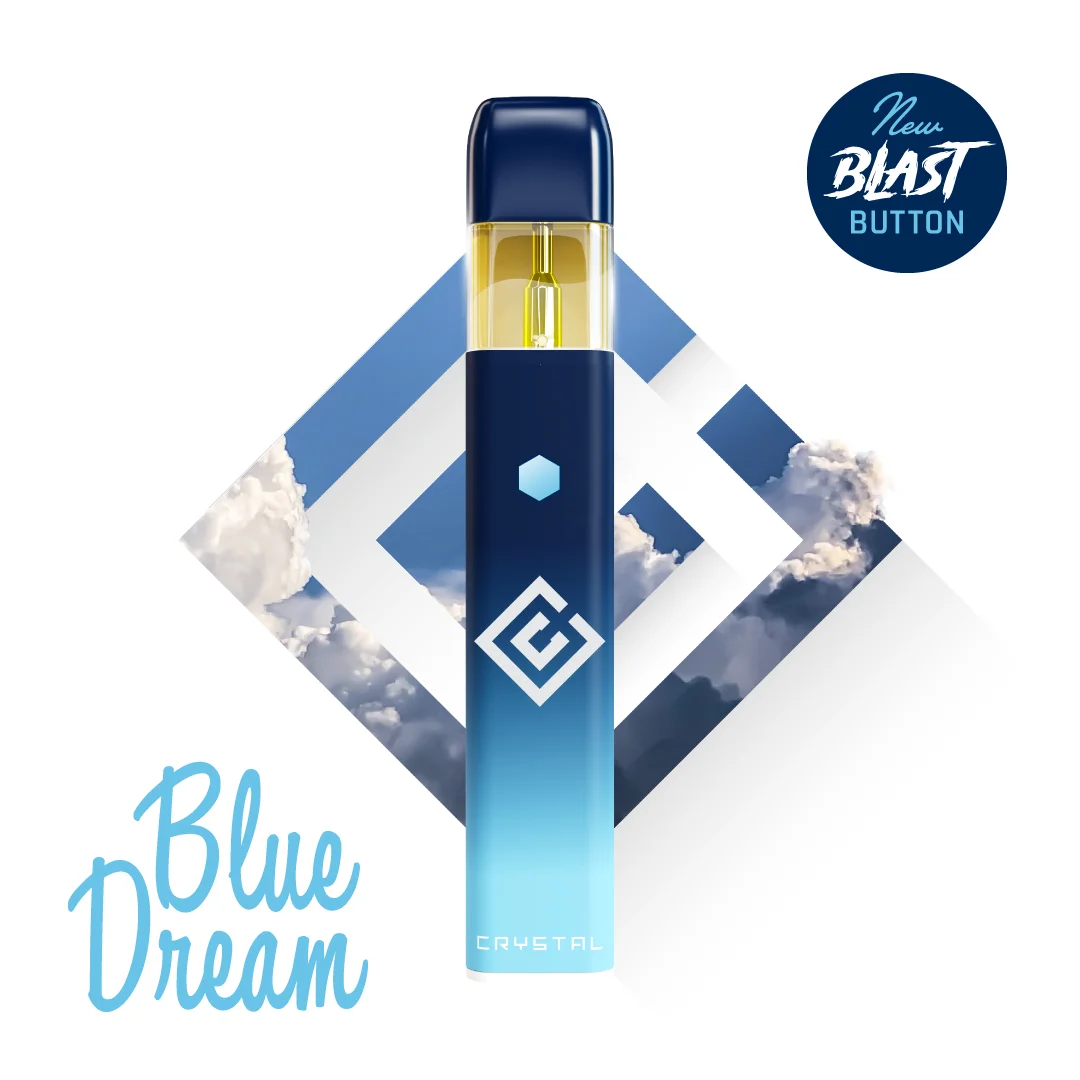 1g - Blue Dream - Crystal Clear - DOH Cartridge - Disposable - Distillate - S