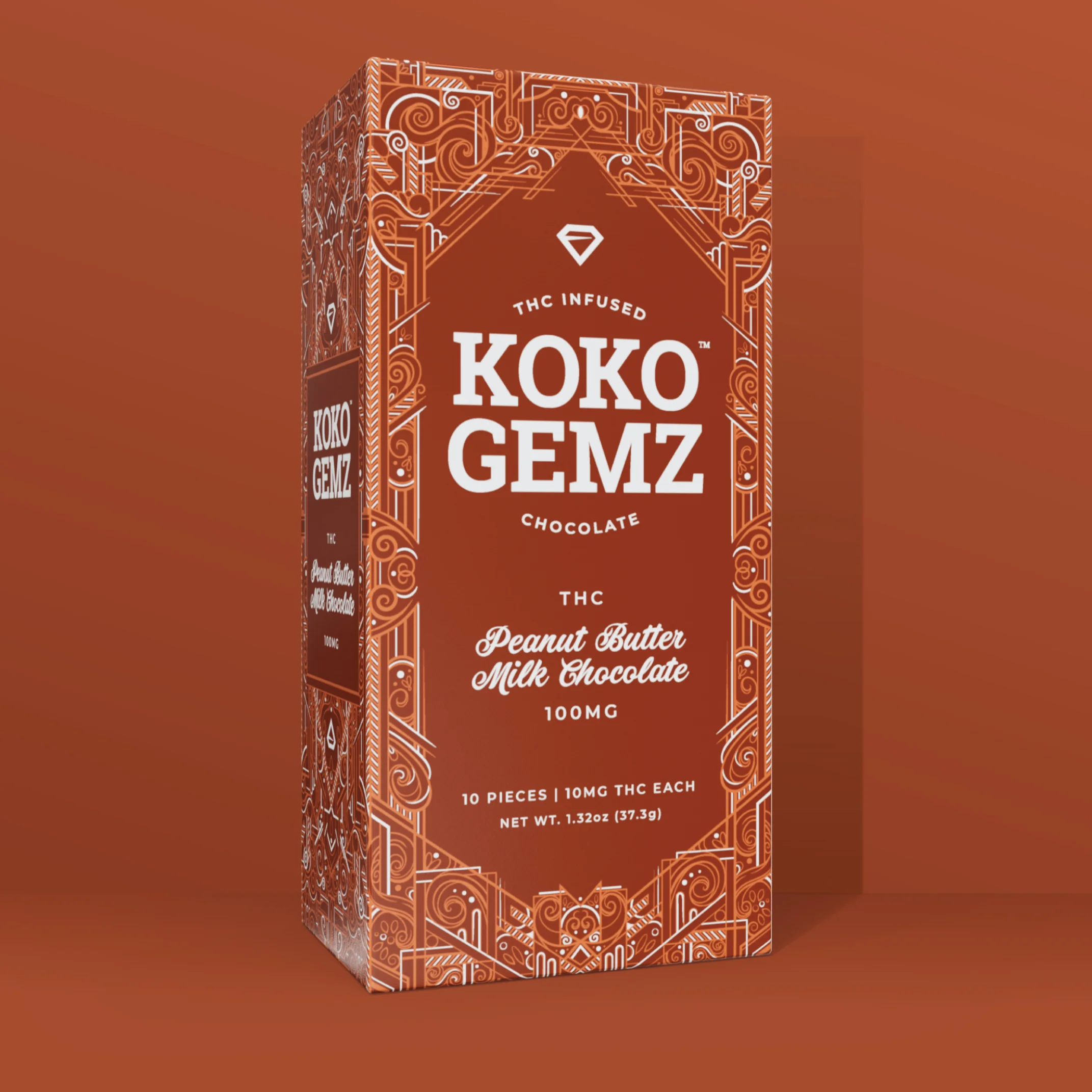 10pk - Peanut Butter - Koko Gemz - DOH Edible - H