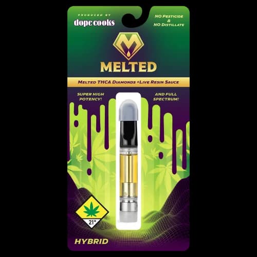 1g - Wedding Cake - Melted - DOH Cartridge - Disposable - Melted THCa Diamonds - Live Resin Sauce - H