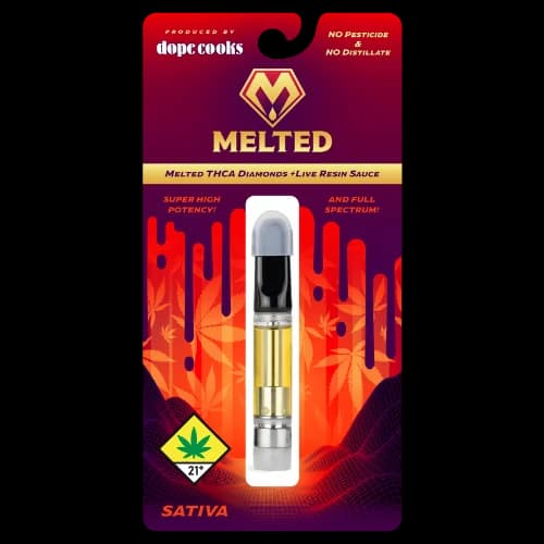 1g - Pineapple Express - Melted - DOH Cartridge - Disposable - Melted THCa Diamonds - Live Resin Sauce - S