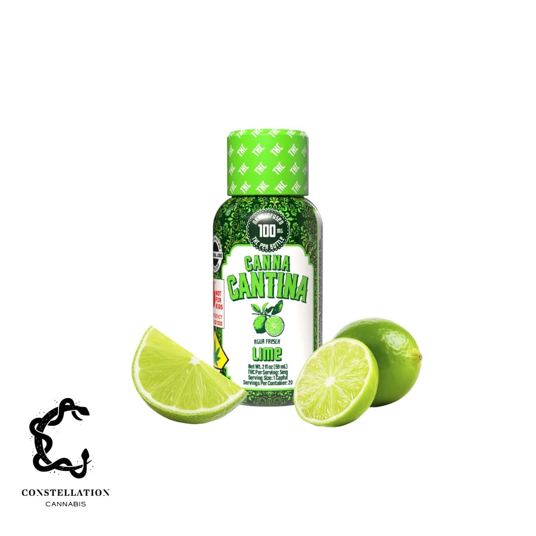 100mg - Lime - Canna Cantina - DOH Drinks - H