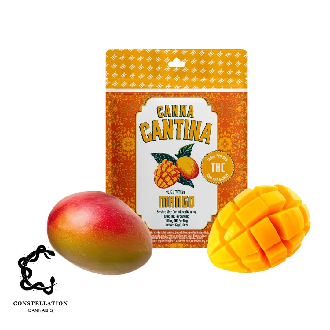 100mg - 10pk - Mango - Canna Cantina - DOH Edible - H