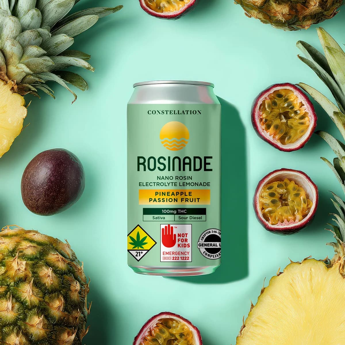 100mg - Pineapple Passionfruit - Rosinade - DOH Drink - S