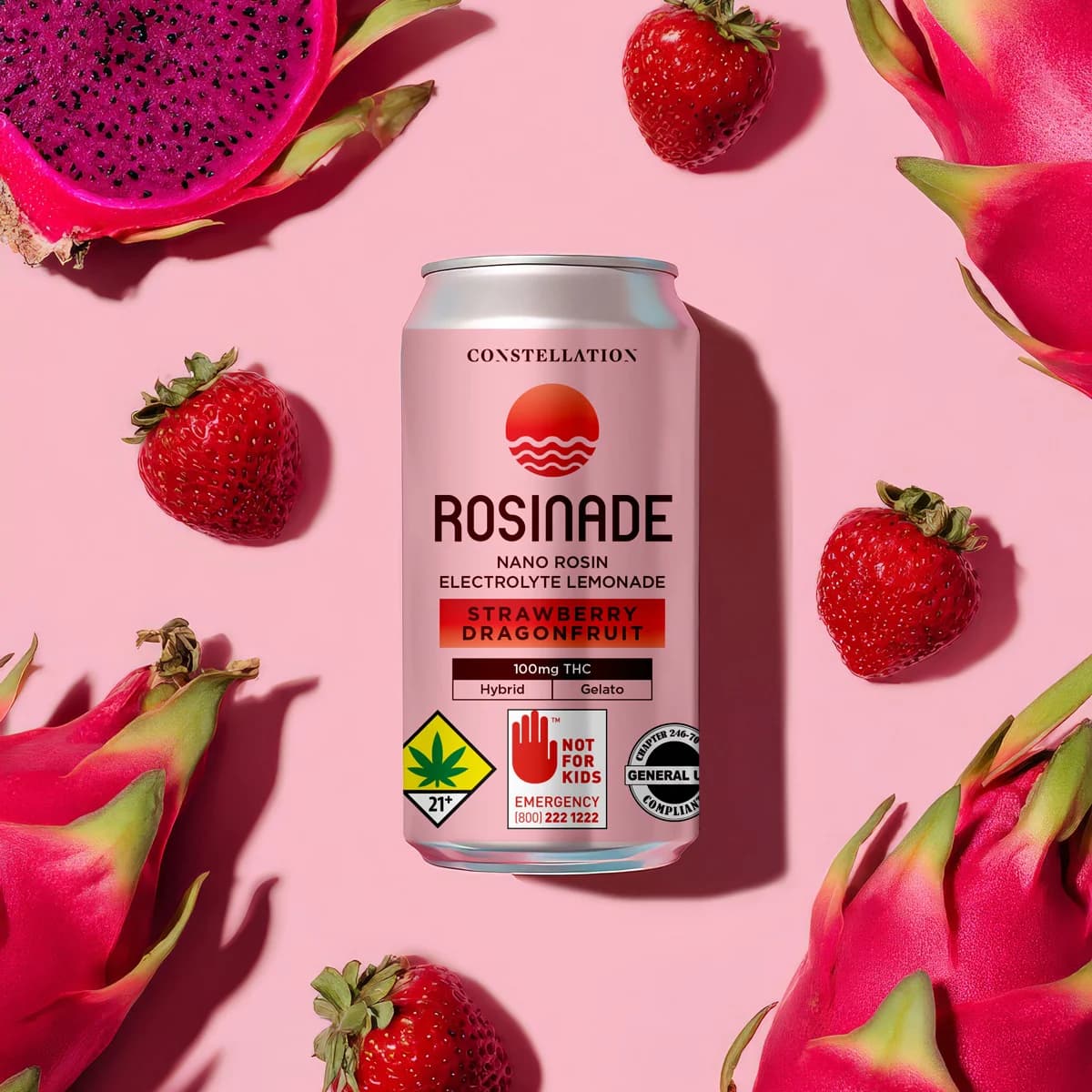 100mg - Strawberry Dragonfruit - Rosinade - DOH Drink - H