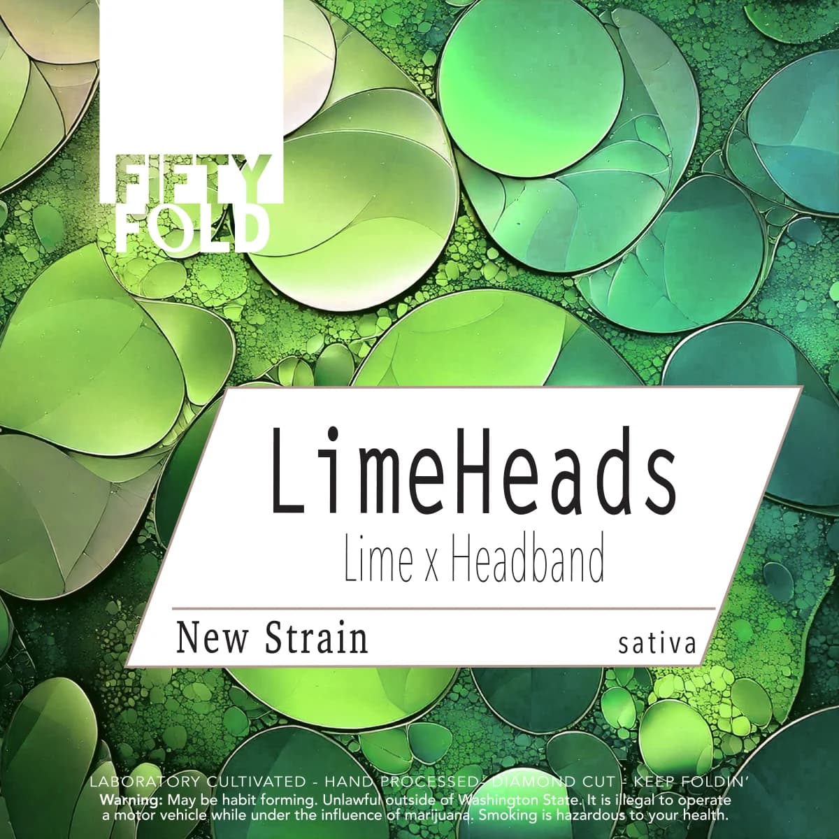 .75g - LimeHeads Snickerdoobie - Fifty Fold - DOH Infused Preroll - S