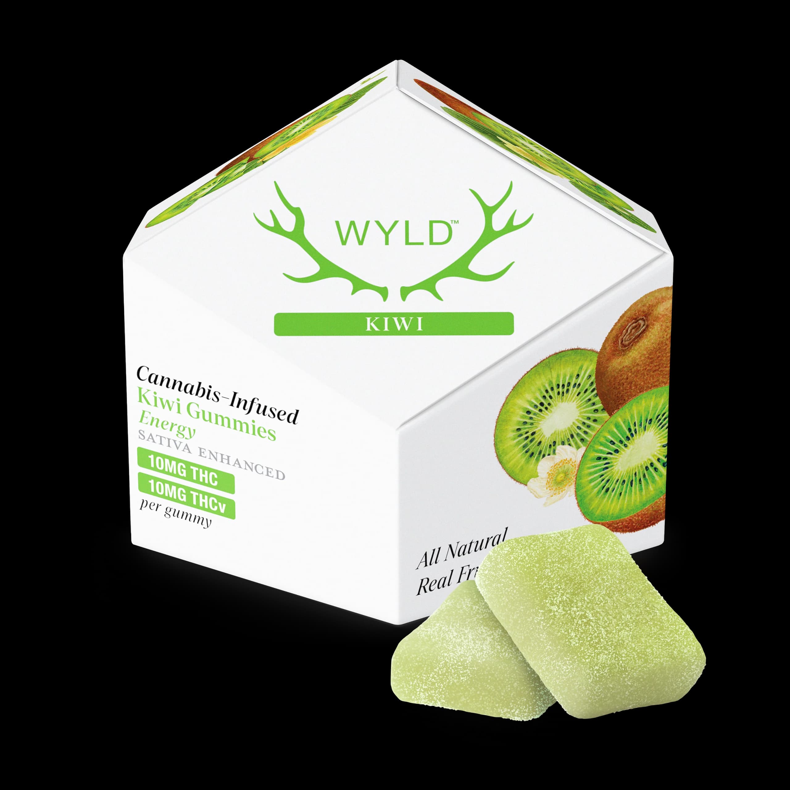 200mg - 1:1 THC:THCv - Kiwi - Wyld - DOH Edible - Gummies - S