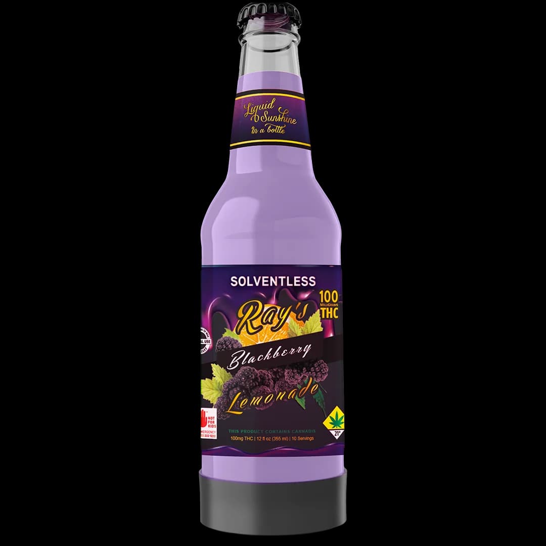 100mg - Hash Rosin Blackberry Lemonade - Ray's Lemonade - DOH Drinks - H