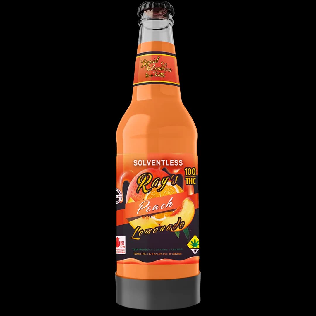 100mg - *Hash Rosin* Peach Lemonade - Ray's Lemonade - DOH Drinks - H