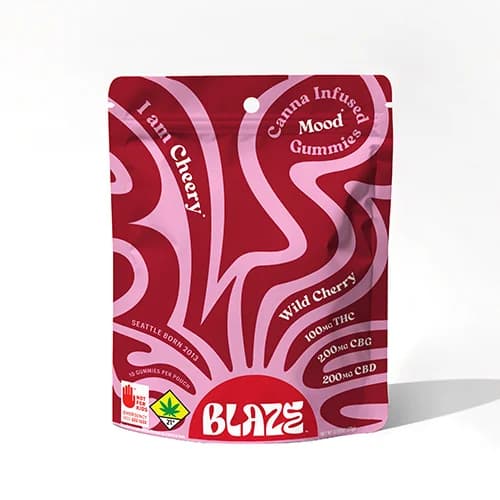 10pk - 500mg - 1:2:2 - Wild Cherry - Blaze - DOH Edible - Gummies - THC:CBG:CBD