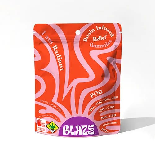 10pk - 400mg - 1:1:1:1 POG - Blaze - DOH Edible - CBC:CBG:CBD:THC