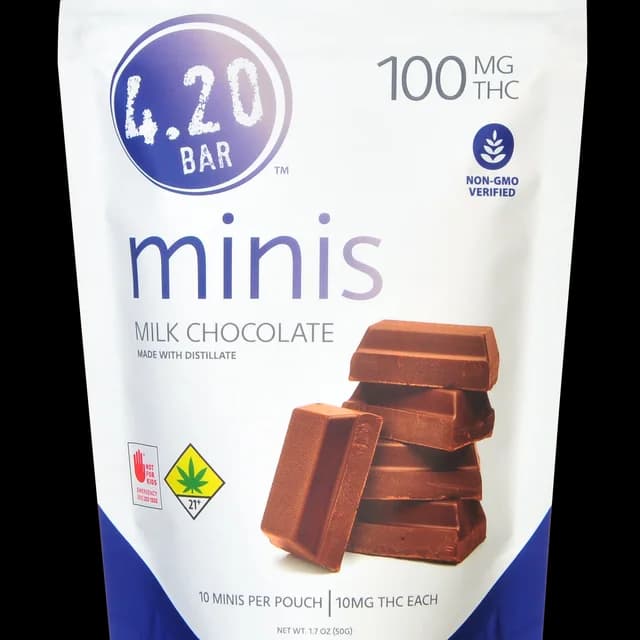 100mg - Milk Chocolate - 4.20 Bar - DOH Edible - Sweets - THC