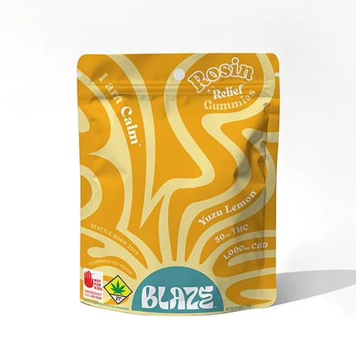 10pk - 1050mg - 100:5 Yuzu Lemon - Blaze - DOH Edible - CBD:THC