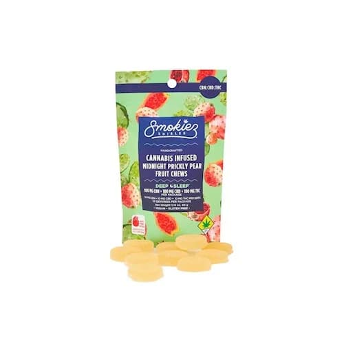 300mg - 10pk - THC:CBN:CBD - Prickly Pear - Smokiez - DOH Edible - Fruit Chews - I