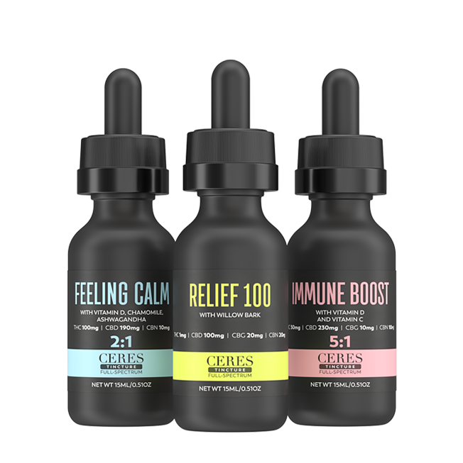 100ml - Balance 1000 - Ceres - Tincture - DOH Compliant - THC:CBD:CBN