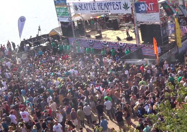 Seattle Cannabis Co best marijuana dispensary cannabis concentrates edibles and vape in seattle washington seattle hempfest crowd
